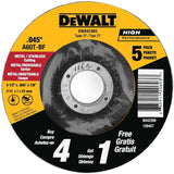 DEWALT 5-Pack Silicon Carbide 4.5-in Grinding Wheel