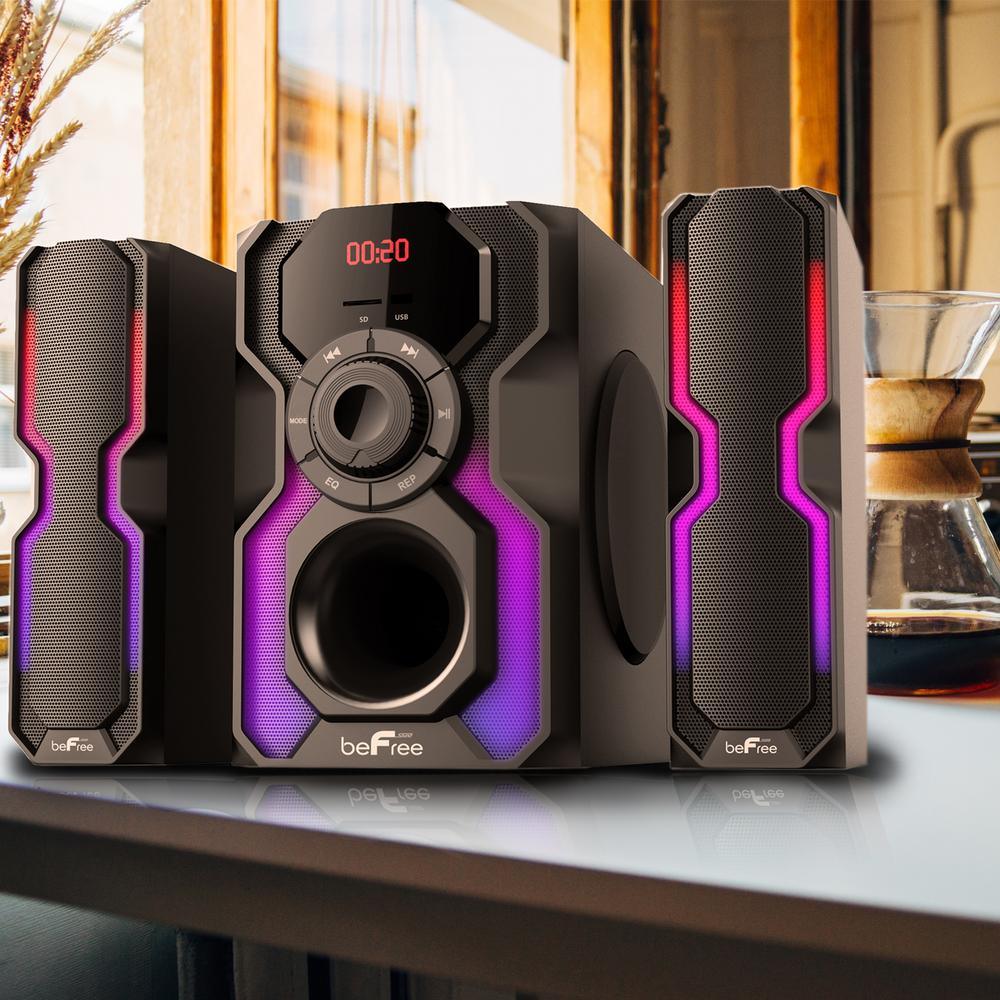 2.1-Channel Bluetooth Multimedia Wired Speaker Stereo Shelf System - Super Arbor
