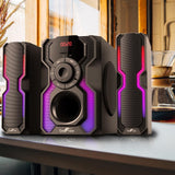 2.1-Channel Bluetooth Multimedia Wired Speaker Stereo Shelf System - Super Arbor