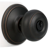 Georgian Aged Bronze Keyed Entry Door Knob - Super Arbor
