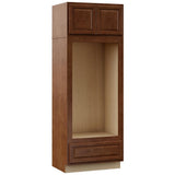 Hampton Assembled 33x84x24 in. Double Oven Kitchen Cabinet in Satin White