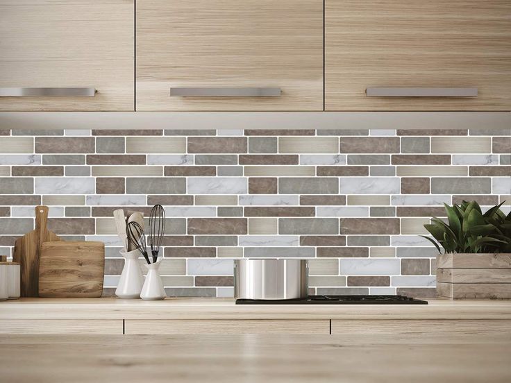 Art3d Iced Coffee 12 in. x 12 in. Peel and Stick Wall Tile Backsplash (10-Pack)