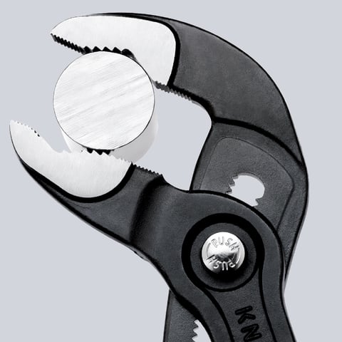 KNIPEX Comfort Grip Cobra 7.25-in V-Jaw Water Pump Pliers, 87 02 180 T