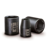 1/2 in. Drive 11-32 mm 6-Point Shallow Impact Socket Set (14-Piece) - Super Arbor