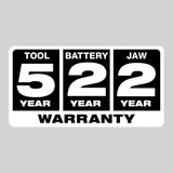 M18 18-Volt Lithium-Ion Cordless Short Throw Press Tool Kit w/ (3) PEX Crimp Jaws, & Free M18 Fuel Hackzall - Super Arbor
