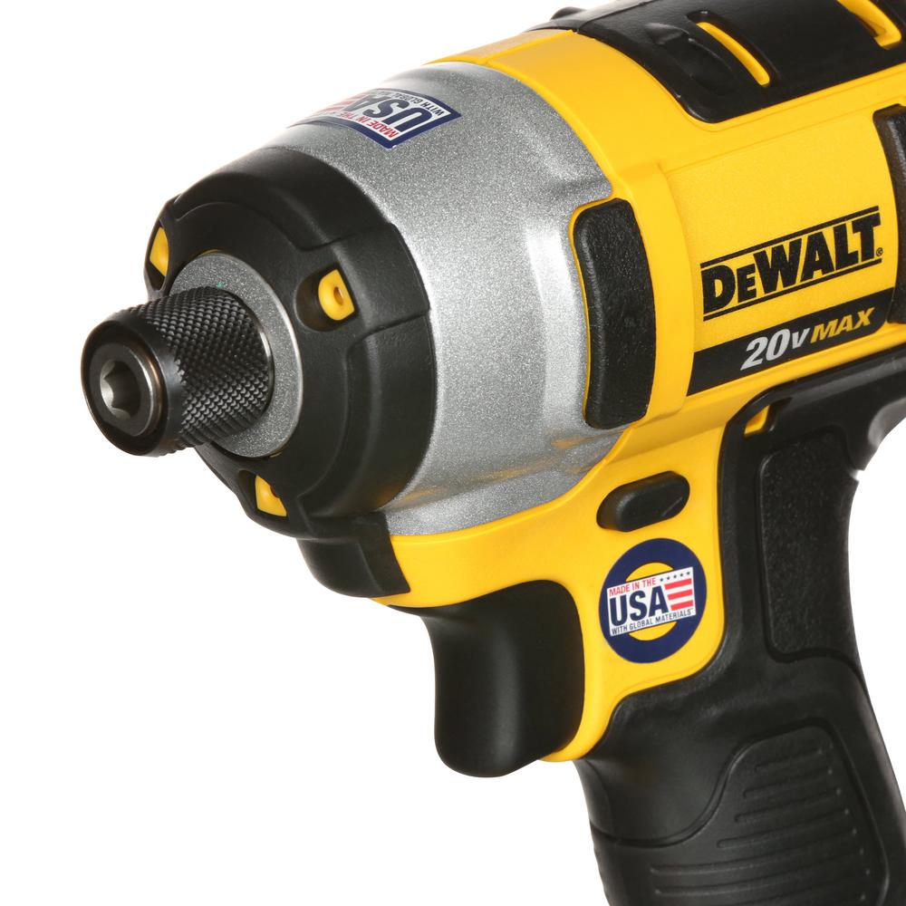 20-Volt MAX Lithium-Ion Cordless 1/4 in. Impact Driver with (2) Batteries 1.5Ah, Charger and Tool Bag - Super Arbor