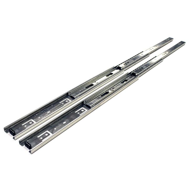 18 in. Side Mount Full Extension Ball Bearing Drawer Slide with Installation Screws (1-Pair)