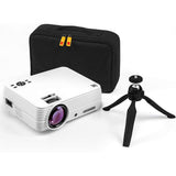 FLIK X7 1280 x 720 LCD Home Theater Projector System with 100 Lumens -Tripod and Case Included -Projects Up to 150 in. - Super Arbor