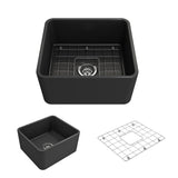 Classico Farmhouse Apron Front Fireclay 30 in. Single Bowl Kitchen Sink with Bottom Grid and Strainer in White - Super Arbor