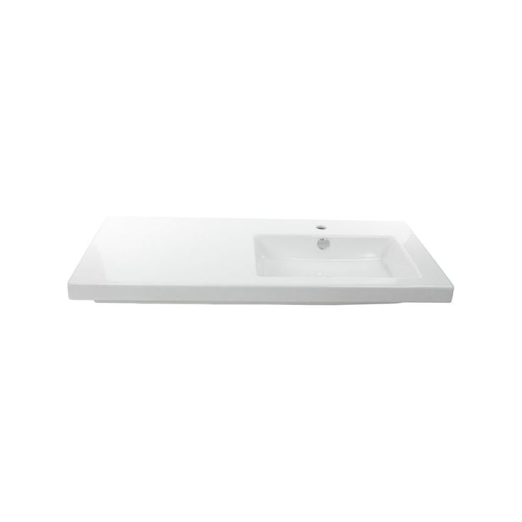 Nameeks Condal Wall Mounted Ceramic Bathroom Sink in White