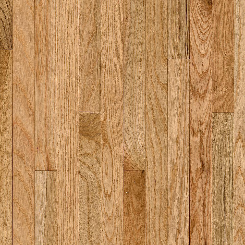 Bruce Plano Oak Gunstock 3/4 in. Thick x 2-1/4 in. Wide x Varying Length Solid Hardwood Flooring (20 sq. ft. / case) - Super Arbor
