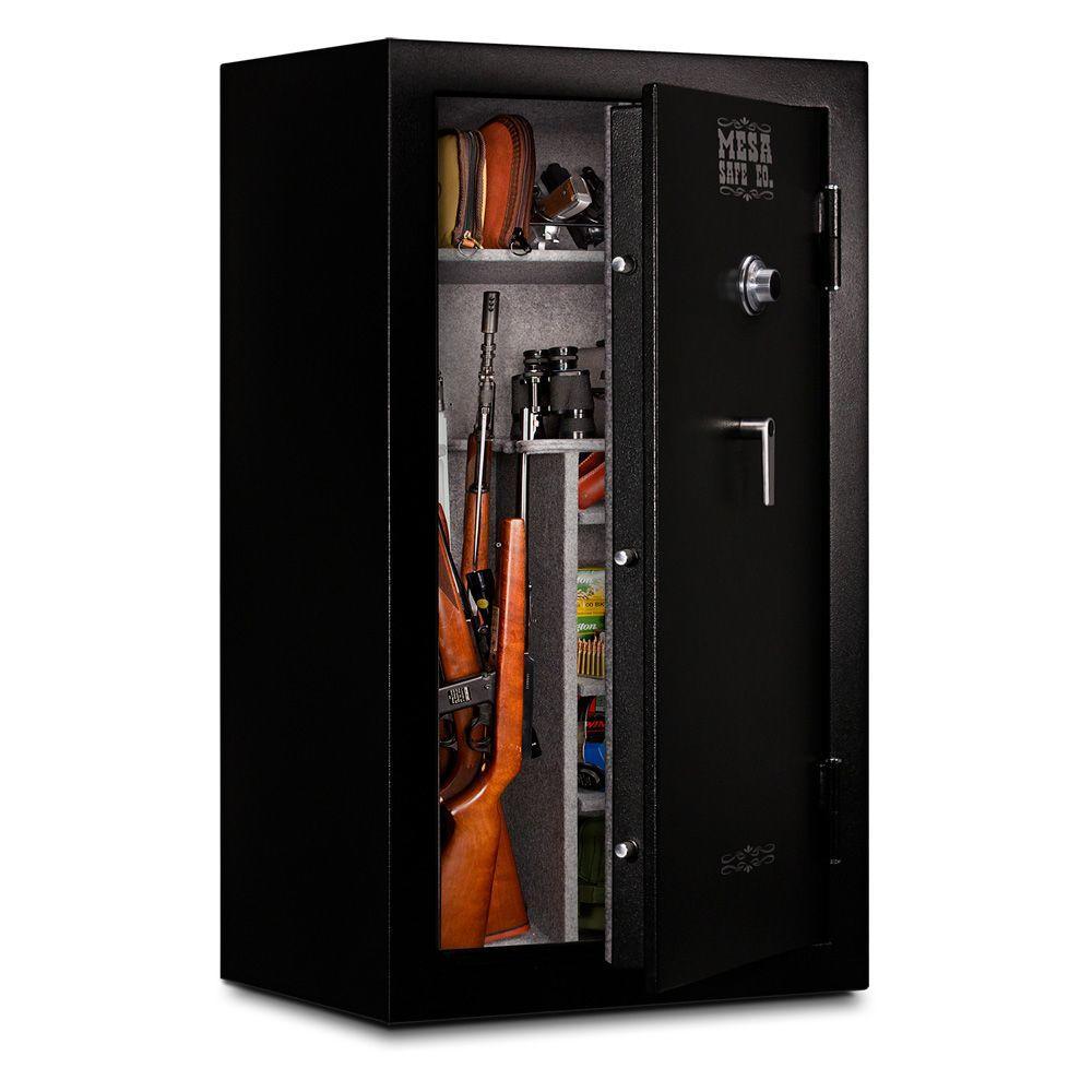 36-Gun 20.3 cu. ft. Steel 30-Minute Combination Lock, Black - Super Arbor