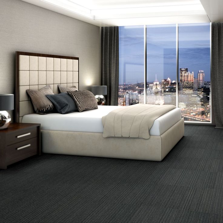 Shaw In The Groove 24-in x 24-in Hit It Big Level Loop Full Spread Adhesive Carpet Tile (48-sq ft)