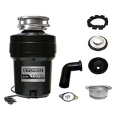 Everbilt 3/4 HP Continuous Feed Garbage Disposal with Stainless Steel Sink Flange and Attached Power Cord
