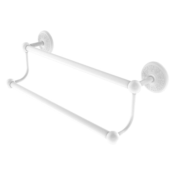 Allied Brass Prestige Monte Carlo 36-in Double Matte White Wall Mount Double Towel Bar