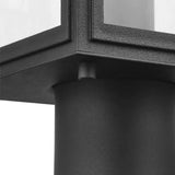 Grandbury Line Voltage 1-Light Black 4 in. x 4 in. Deck Post Light Post Lantern - Super Arbor