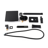 Talise 2-Handle 1-Spray Tub and Shower Faucet with 3-Setting with 304T Stainless Steel in Black(Valve Included) - Super Arbor