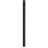 7 ft. Black Outdoor Direct Burial Lamp Post with Convenience Outlet fits 3 in. Post Top Fixtures