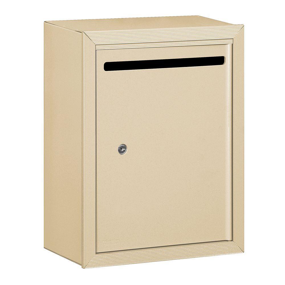 2240 Series Bronze Standard Recessed-Mounted Private Letter Box with Commercial Lock - Super Arbor