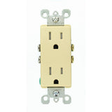 Decora 15 Amp Tamper Resistant Duplex Outlet, Black - Super Arbor