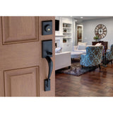 Craftsman Tuscan Bronze Door Handleset with Right Hand Scandinavian Lever Trim - Super Arbor