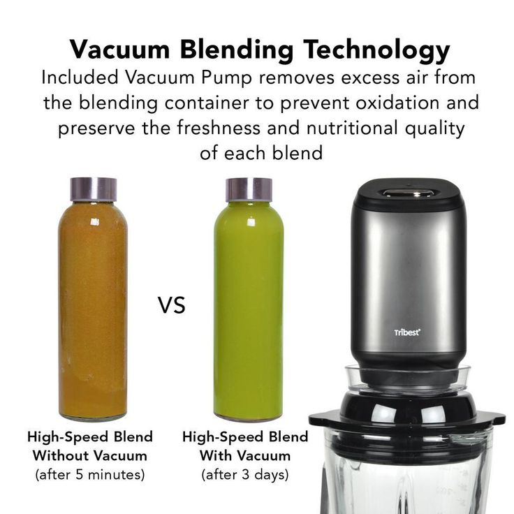 Glass 42 oz. 4-Speed Chrome Personal Blender with Vacuum
