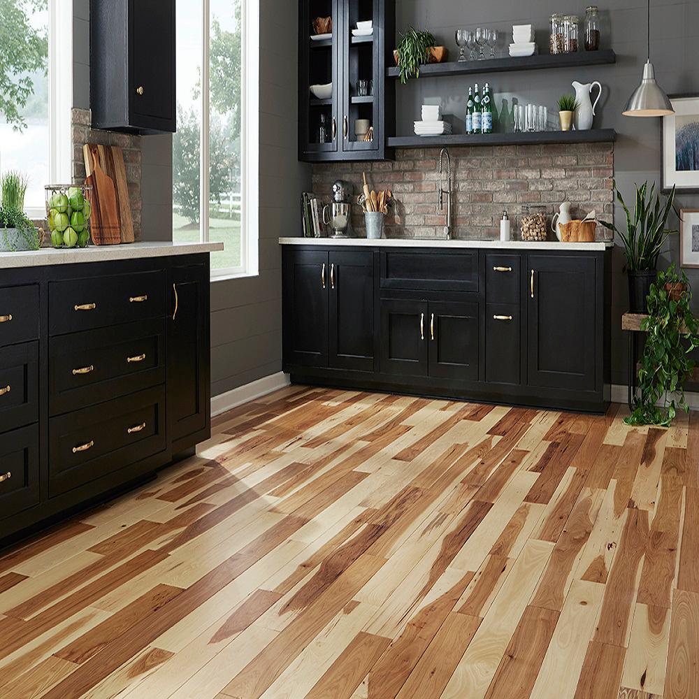 Blue Ridge Hardwood Flooring Hickory Natural 3/4 in. Thick x 2-1/4 in. Wide x Random Length Solid Hardwood Flooring (24 sq. ft. / case) - Super Arbor