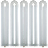 12 in. 40-Watt T8 U-Bent Ful Fluorescent Tube CFL Light Bulb Black Light Bulb (5-Pack) - Super Arbor