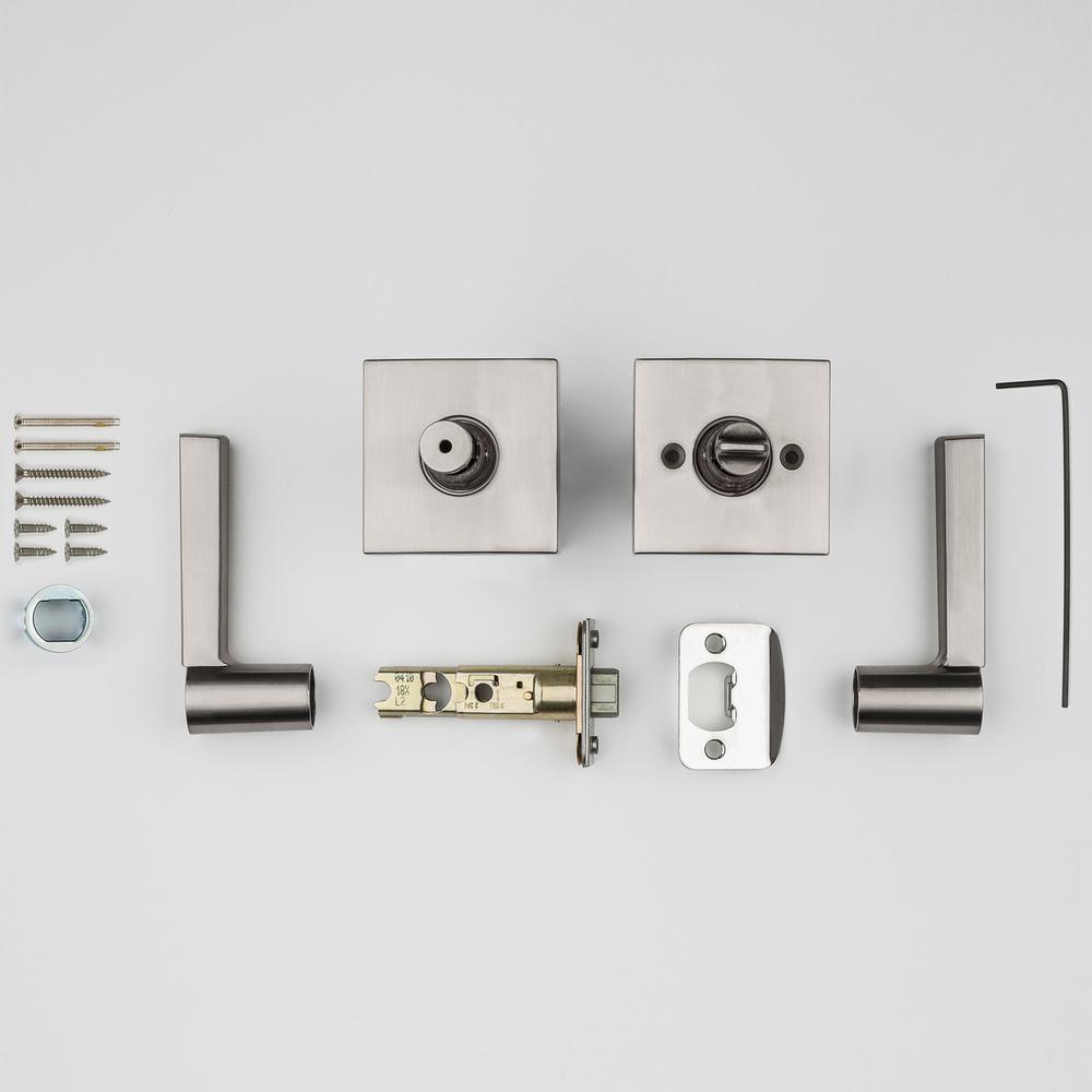 Prestige Spyglass Satin Nickel Bed/Bath Door Lever - Super Arbor