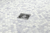 Emser WINTER FROST 10-Pack Winter Frost 12-in x 12-in Polished Natural Stone Marble Stone Look Tile