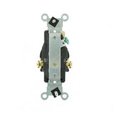 20 Amp Commercial Grade Double-Pole Single Outlet, Ivory - Super Arbor