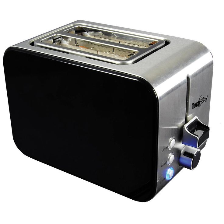 2-Slice Stainless Steel Toaster with Adjustable Browning Controls