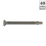 #12 2-3/4 in. Phillips Flat-Head Self-Drilling Screws (40-Pack)