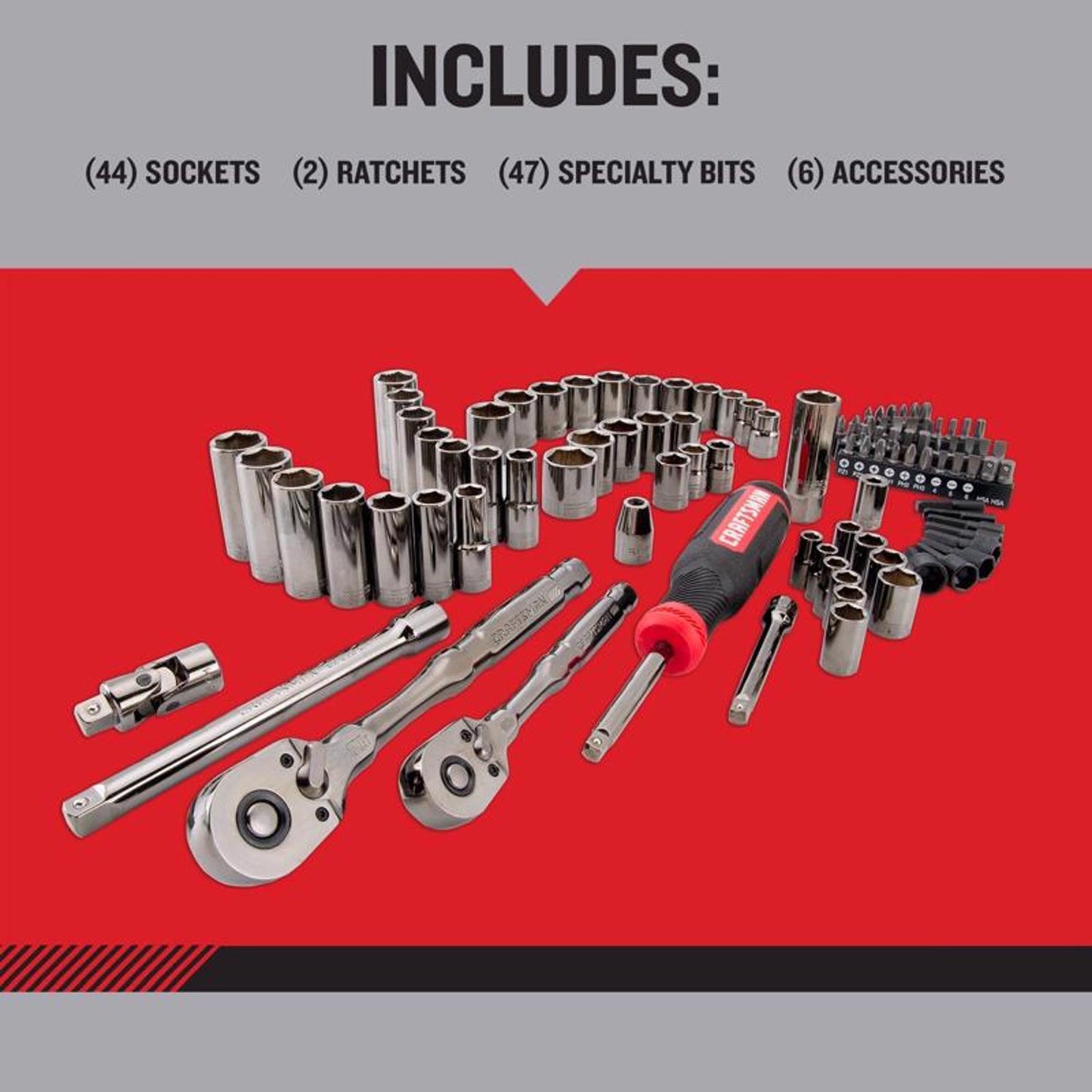 Craftsman OVERDRIVE 99 pc Metric/SAE Mechanic's Tool Set