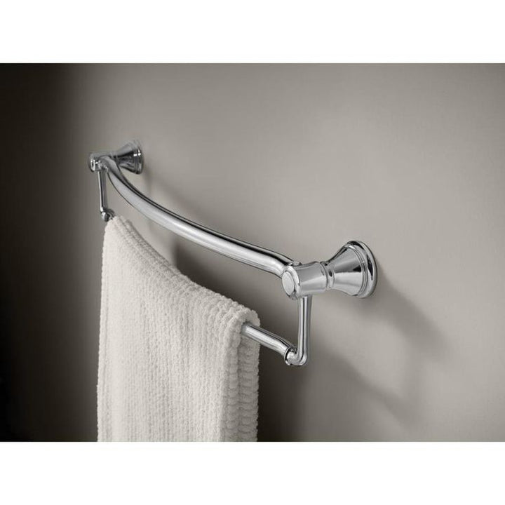 Delta  Traditional 24-in Polished Chrome Wall Mount Grab Bar