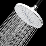 2-Spray 6.25 in. Single Wall Mount Fixed Shower Head in White - Super Arbor