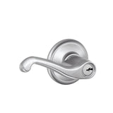 Flair Aged Bronze Keyed Entry Door Lever - Super Arbor
