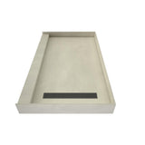 Redi Trench 32 in. x 60 in. Single Threshold Shower Base with Right Drain and Brushed Nickel Trench Grate - Super Arbor