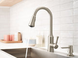 Venango Single-Handle Pull-Down Sprayer Kitchen Faucet with Reflex and Power Clean Attachments in Chrome