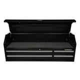 61 in. W x 15.8 in. D 4-Drawer Tool Chest with Power Strip in Black