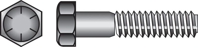 Hillman 3/8 in. Diameter x 4-1/2 in. Length Grade 8 Heat-Treated Steel Hex Head Cap Screw, 50-Pack
