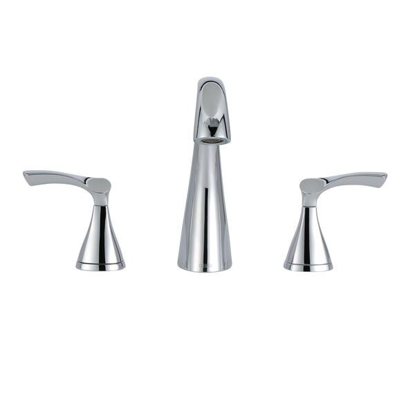 Delta Sandover Chrome 2-handle Widespread WaterSense Bathroom Sink Faucet with Drain