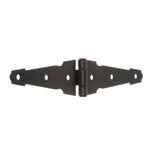 Everbilt 4 in. Black Heavy Duty Decorative Strap Hinge