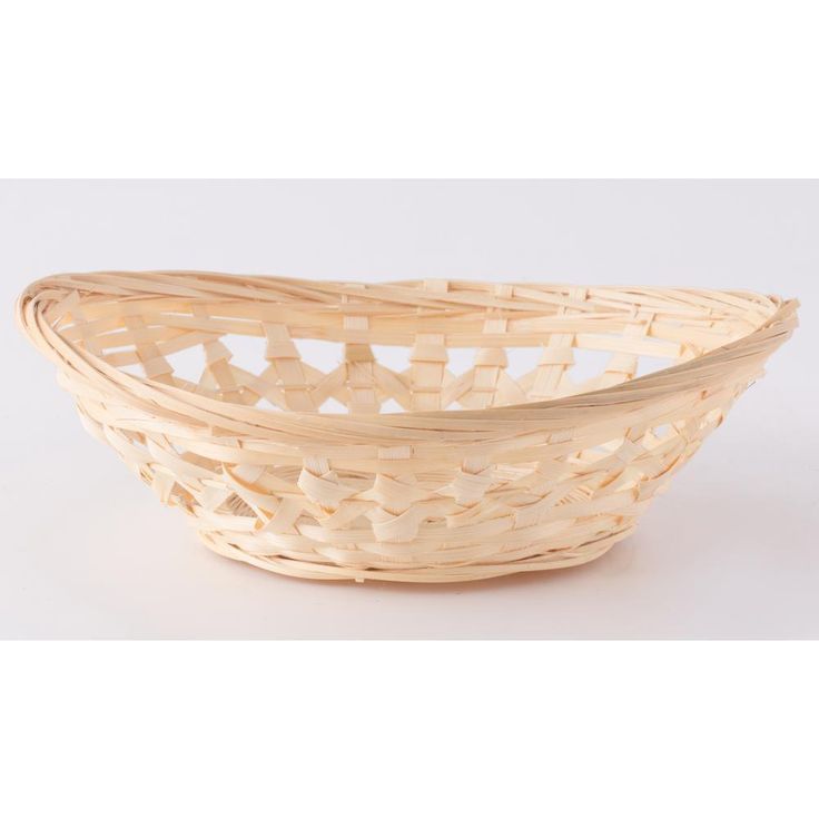 Natural Bamboo Oval Storage Bread Basket Storage Display Trays (Set of 5)