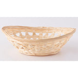 Natural Bamboo Oval Storage Bread Basket Storage Display Trays (Set of 5)
