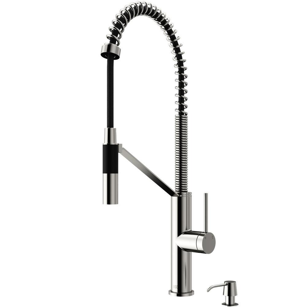 Livingston Single-Handle Pull-Down Sprayer Kitchen Faucet with Soap Dispenser in Matte Black - Super Arbor