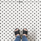 Madison Hex 1 in. Matte Cool White w/ Black Dot 10-1/4 in. x 11-7/8 in. Porcelain Mosaic Tile (8.6 sq. ft./Case)