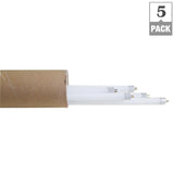 Hydro Crunch 54-Watt T5 Blue Linear Fluorescent Tube Light Bulb Replacement for 4 ft. H/O 6400K Full Spectrum Grow Light (5-Pack)
