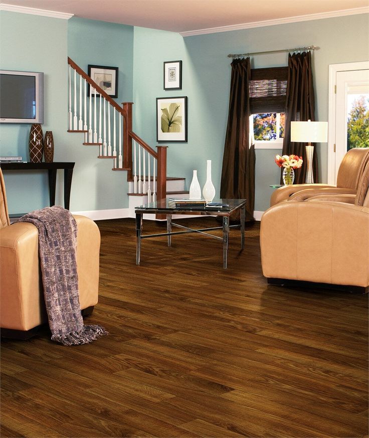 Armstrong Flooring Pickwick Landing I 12-ft W Cut-to-Length Bear Path Oak Dark Brown Wood Look Low-Gloss Finish Sheet Vinyl