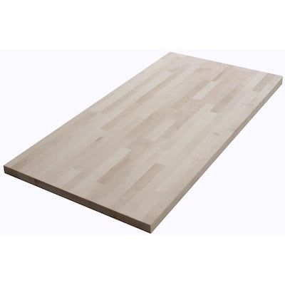 The Baltic Butcher Block 4-ft Natural Straight Butcher Block Birch Kitchen Countertop